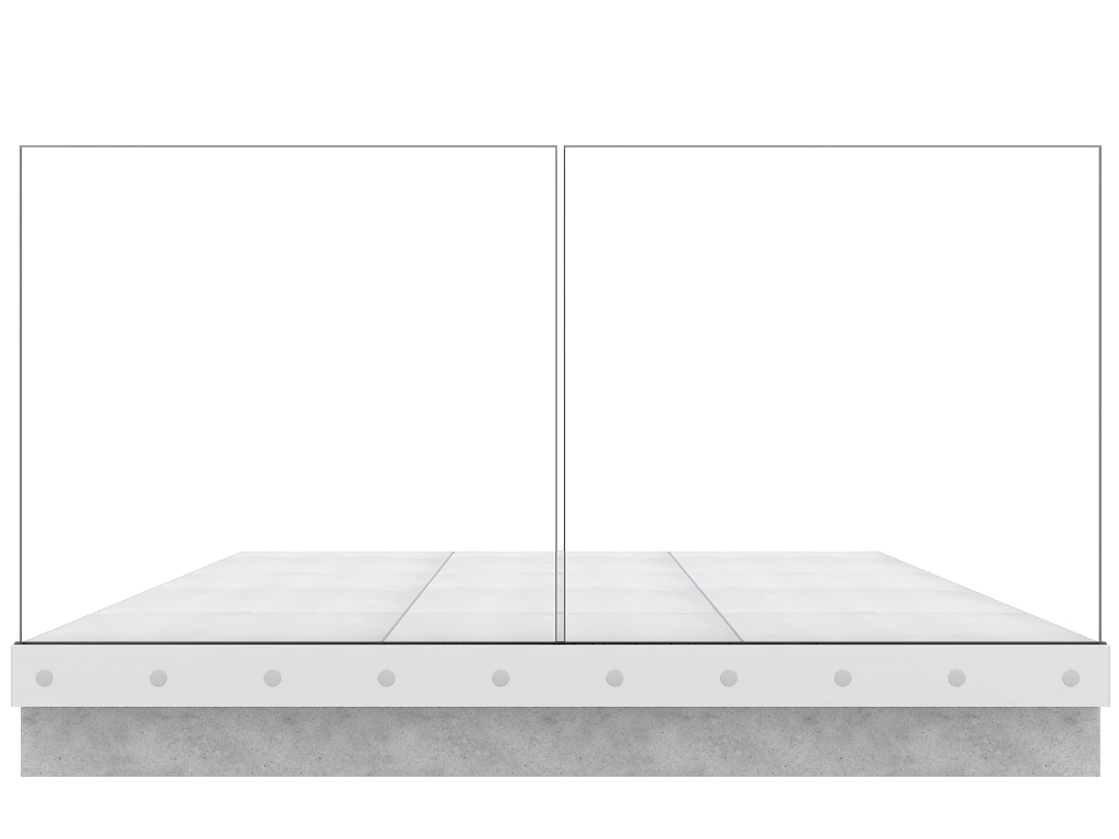 Garde-corps terrasse GLASSFIT 1602 face